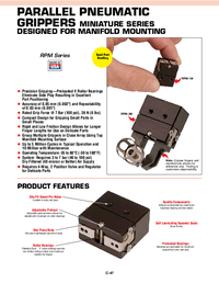 Thumbnail of document Data Sheet - RPM-1M Parallel Pneumatic Grippers Miniature Series Highly Configurable
